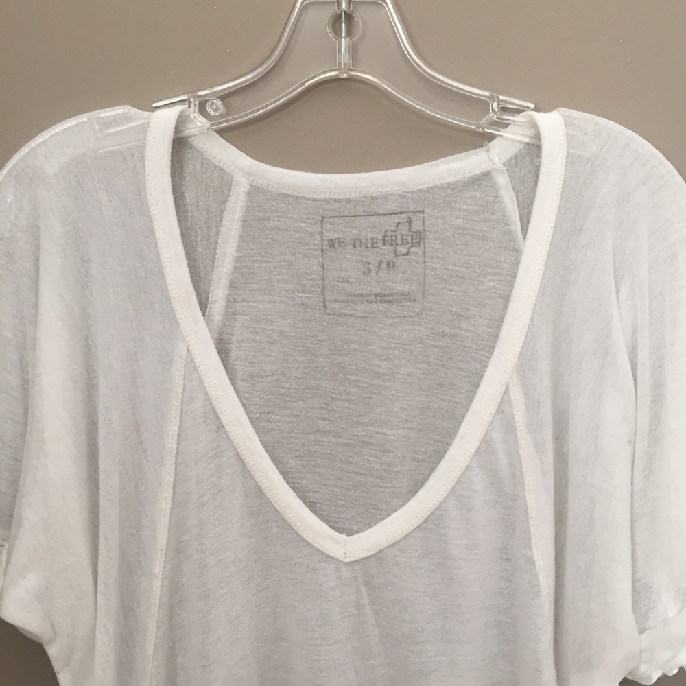 White Free People Tee